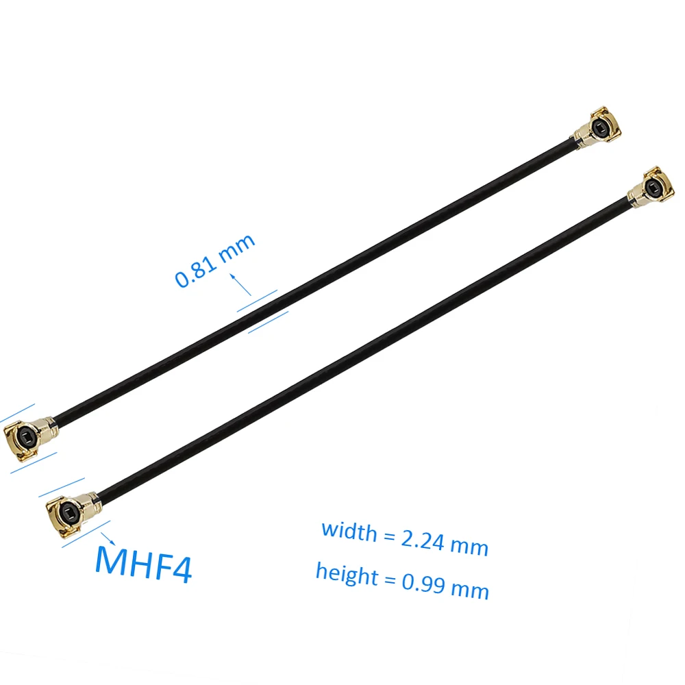 5Pcs 5CM-50CM IPEX4 MHF4 Female to UFL./IPX MHF4 Female Connector UFL Pigtail Cord 0.81mm for PCI WiFi Card Wireless Router