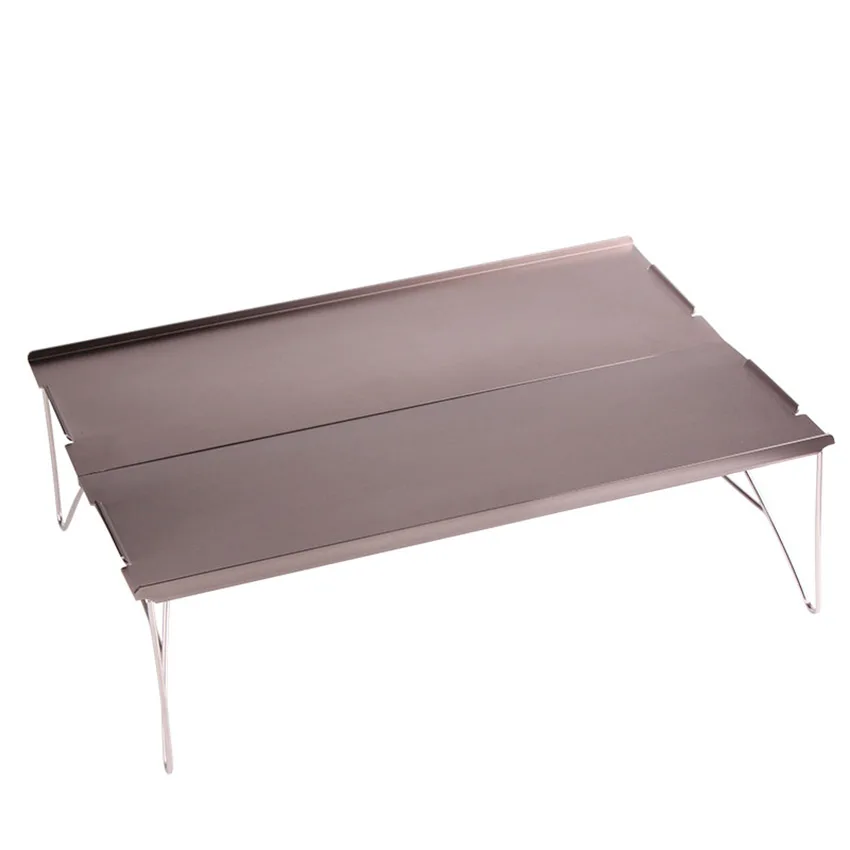Mini Im Freien Tragbare Aluminium Legierung Bergsteigen Camping Grill Tisch Faltbare Picknick Geschirr Leichte Falten Tisch