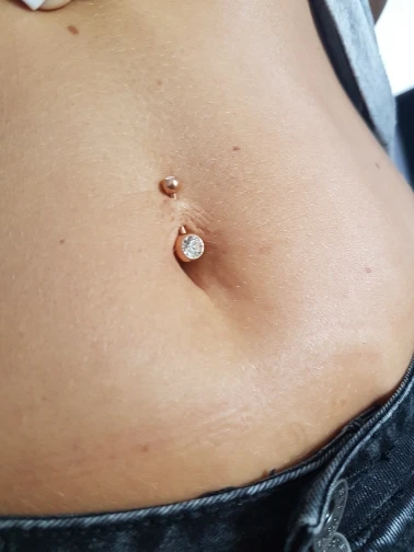 Simple Zircon Titanium Belly Button Ring 16G 14G Curved Barbell Anti allergic Navel Piercing Jewelry Women Men Body Accessories