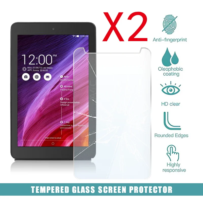 2Pcs Tablet Tempered Glass Screen Protector Cover for Dell Venue 8 3840 HD Eye Protection Anti-Fingerprint Tempered Film