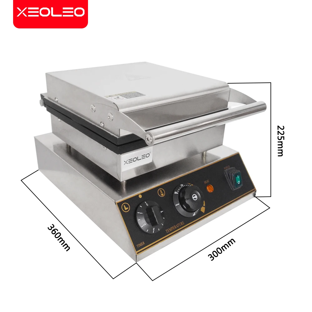 XEOLEO Electric Crispy Egg Roll Machine 1750W Ice Cream Waffle Cone Maker 26CM Waffle Iron Cone Machine Non-Stick