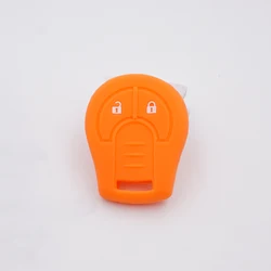 Cocolockey Silicone Rubber Car Key Remote Shell Bag Cover Case for Nissan Juke Micra Qashqai Note Cube 2 Button Keys Protection