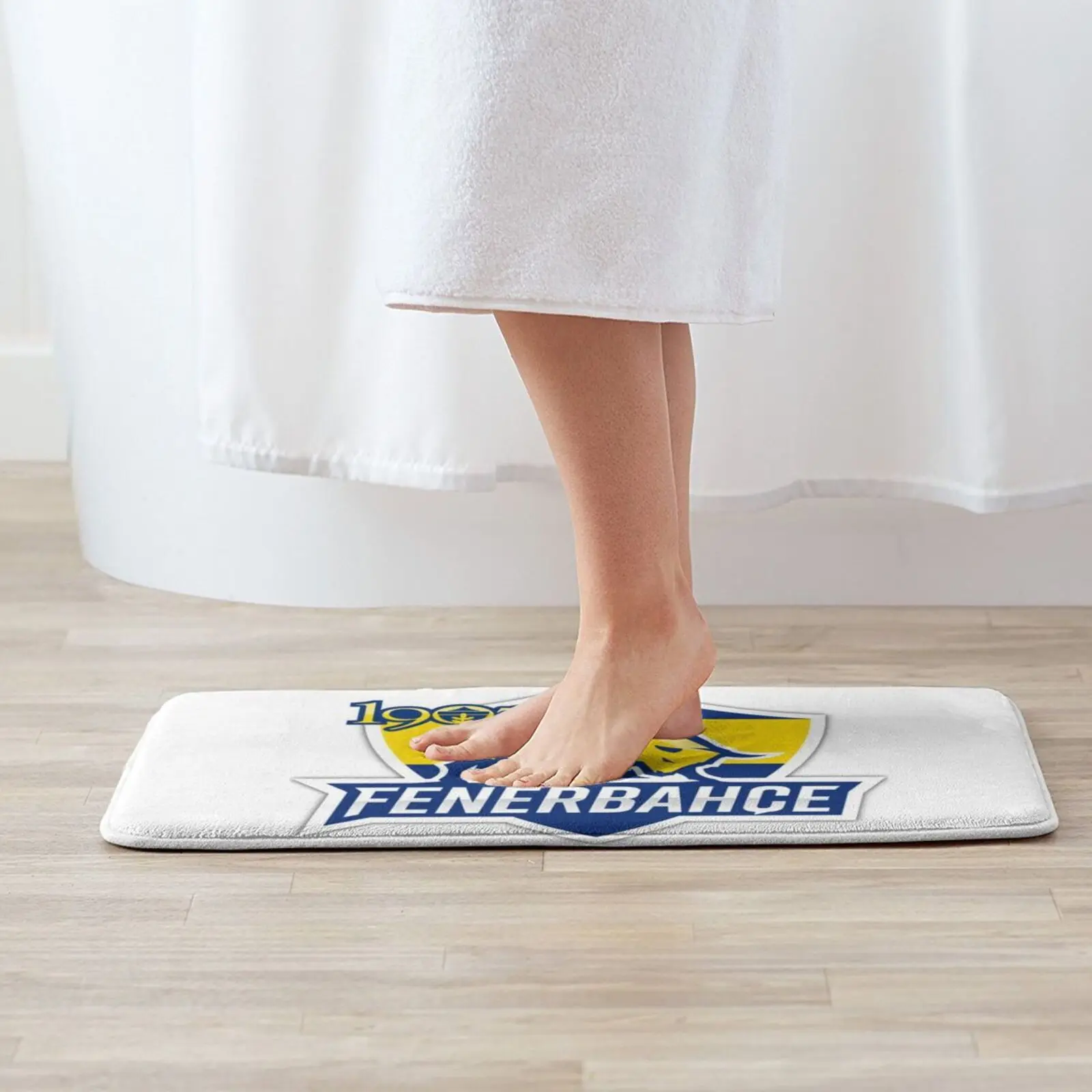 Fenerbahce New Logo ( Unofficial ) Carpet Mat Rug Cushion Soft Non-Slip Fener Fenerbahce Fb Sari Kanarya Boga Bull Turkey