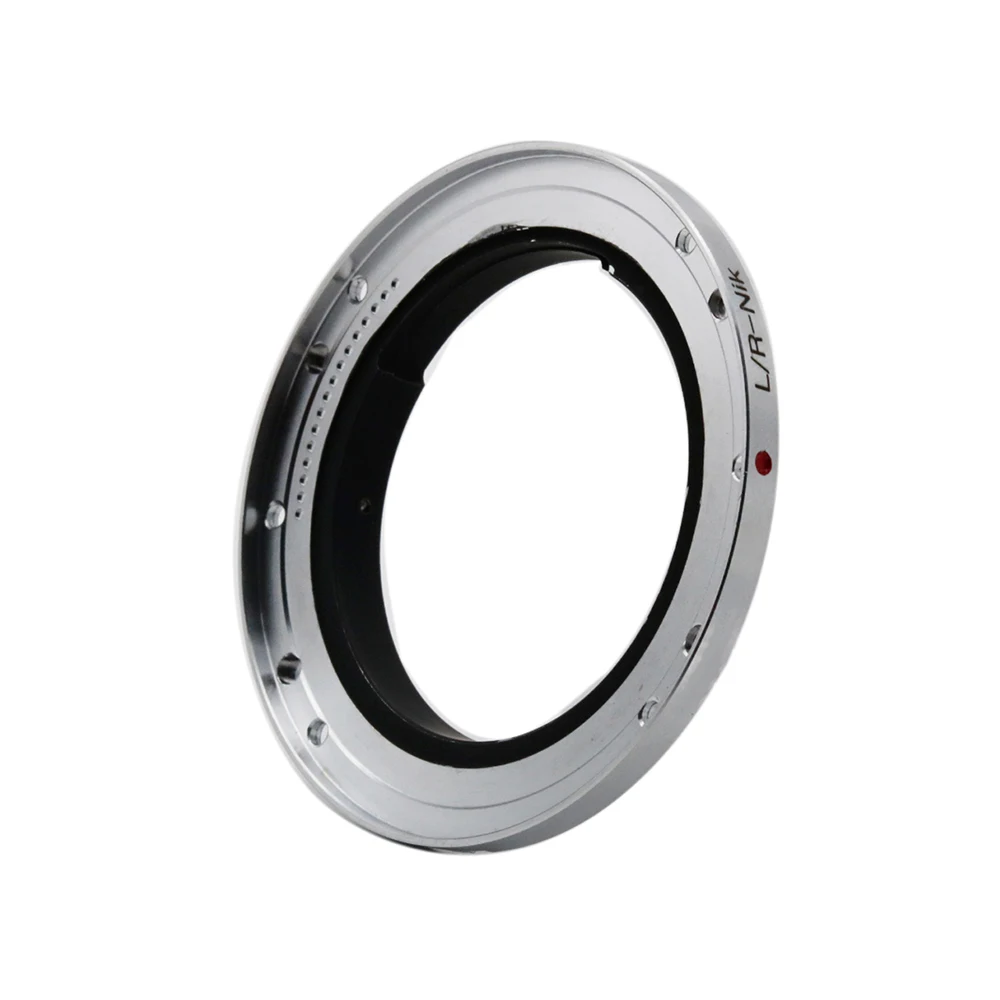 LR-Nik F LR-AI Mount Adapter Ring Silver For Converting Leica R mount lens to Nikon F mount for Nikon DSLR cameras