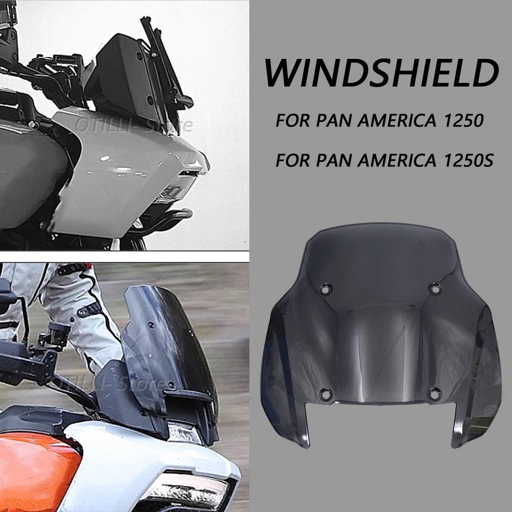 

FOR HARLEY PAN AMERICA 1250 S PA1250 PANAMERICA1250 2021 Motorcycle Windshield WindScreen Front Screen Adventure 11" Windshield