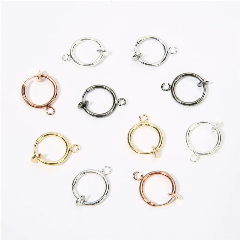 3 paar Dia 13mm Kupfer Ohrring Haken Erkenntnisse Nikkel Freies Gold Silber Farbe Ohrring Haken Draht Für DIY Schmuck machen Zubehör