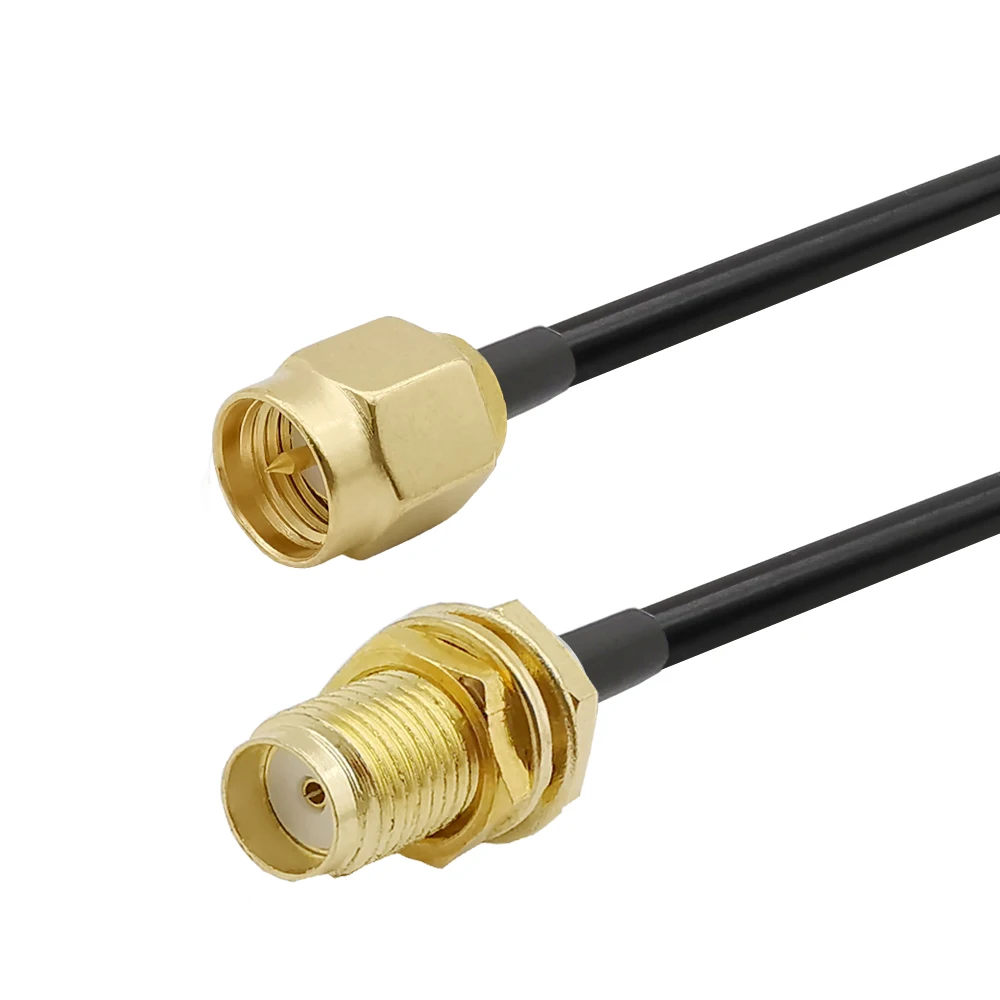 SMA Connector Cable SMA male to SMA female coaxial RG58 WiFi Antenna SMA Cable RG58 SMA plug to jack Extension cable 1-15M