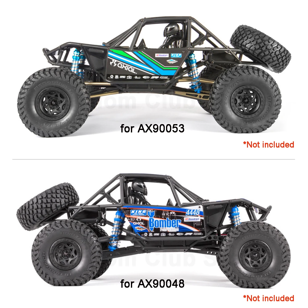 Metal Roll Cage Assembly High Strength Full Tube Frame Chassis for 1/10 RC Crawler Axial RR10 Bomber 90053 90048 Upgrade Parts