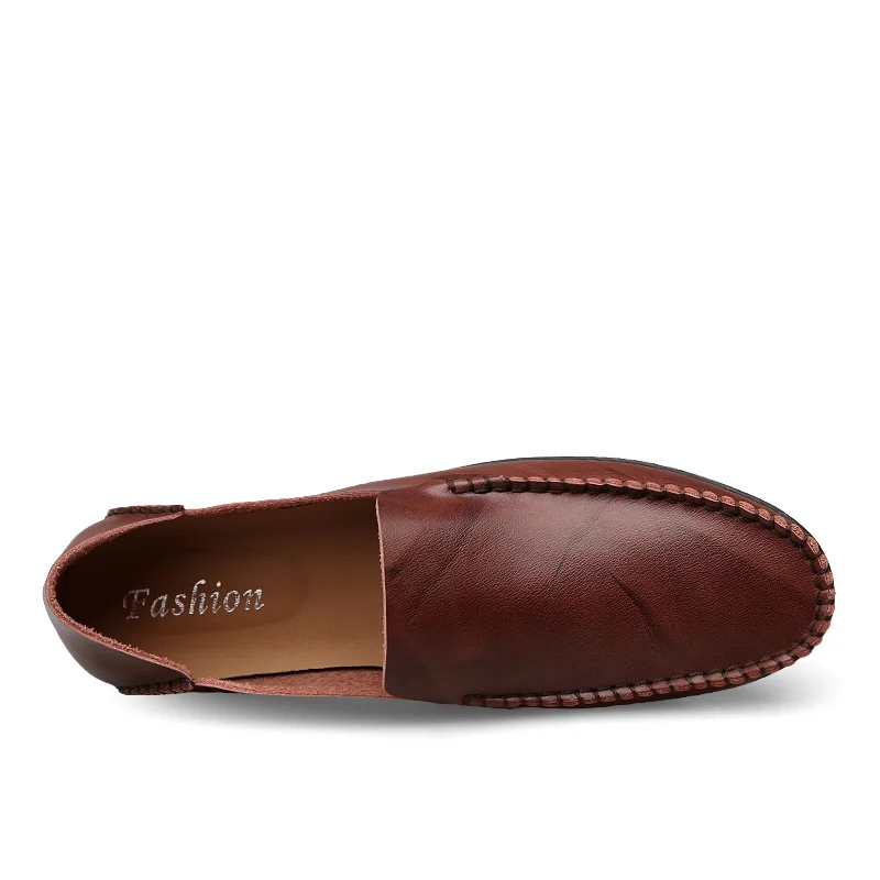 New Lightweight Lofers Mens Moccasin Shoes Black Men Flats Breathable Casual Slip-on Loafers Comfortable Plus Size Footwear