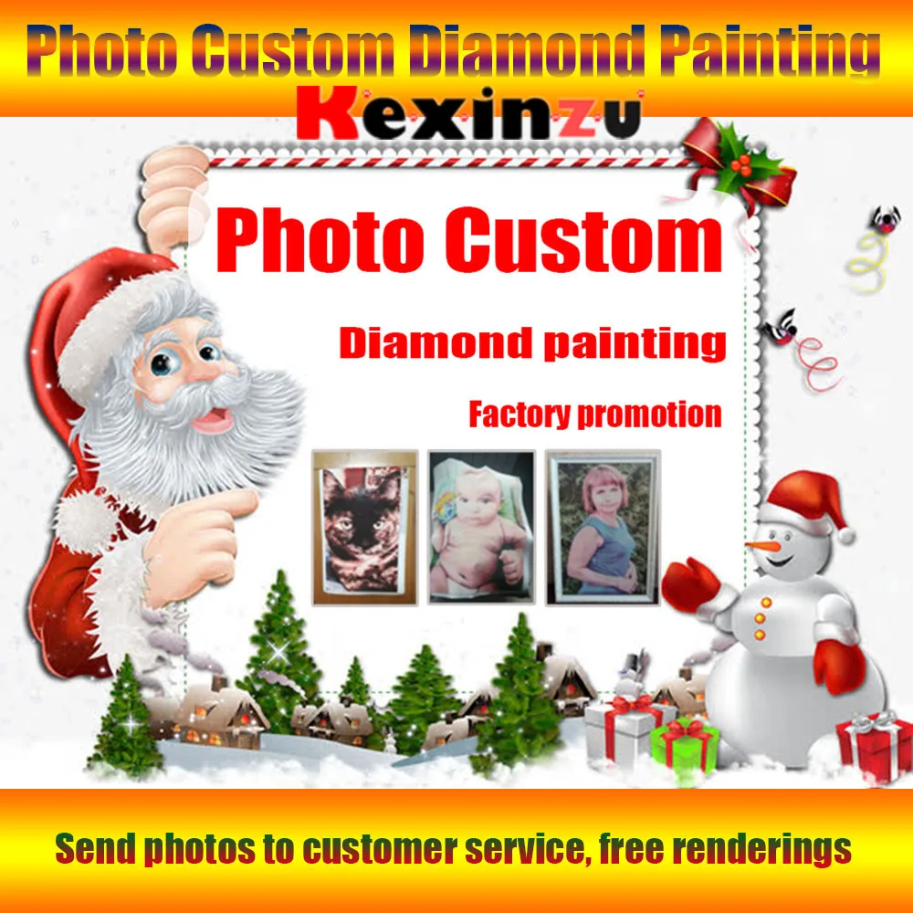 Алмазная живопись стразы, картина 5D «сделай сам» для портретной съемки, вышивка крестиком, 3D домашний Рождественский подарок