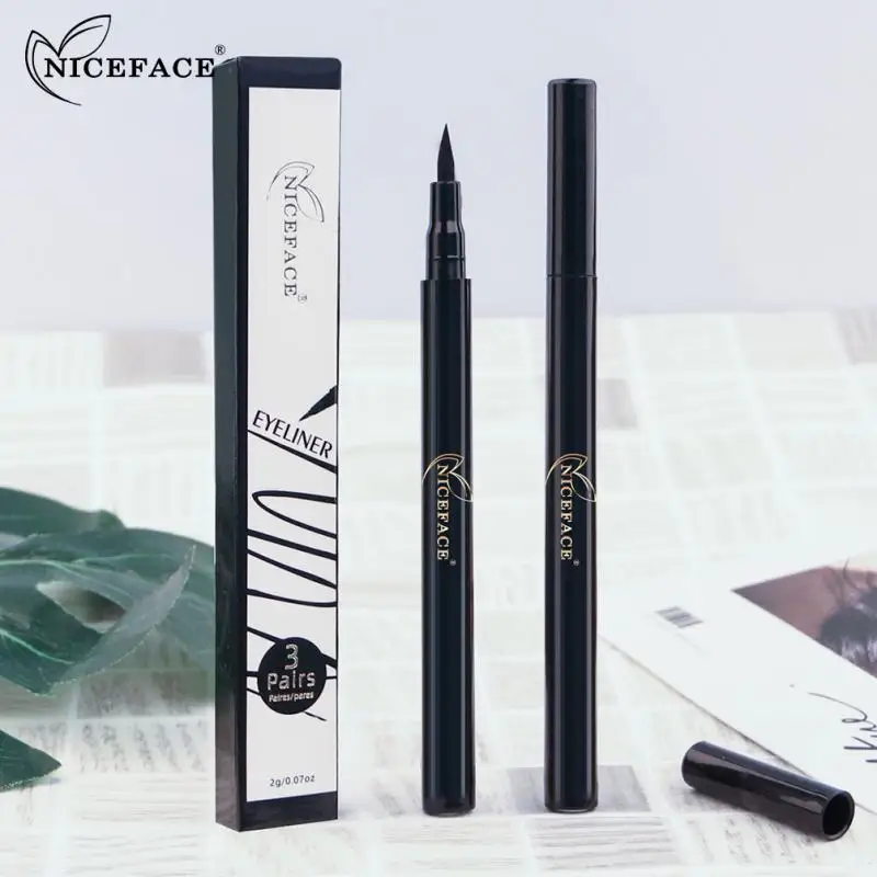 Natural Self-adhesive Eyeliner Not-blooming Long Lasting Eyeliner Pen 3 in 1 Make Up Beauty Liquid Eye Liner Pencil Pen T1105