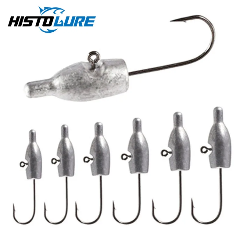 HISTOLURE  Jig Head Hook 10pcs AJING  Fishing Hook Barbed Hook Trout Soft Lure Rockfish Bait Jig Worm Ho