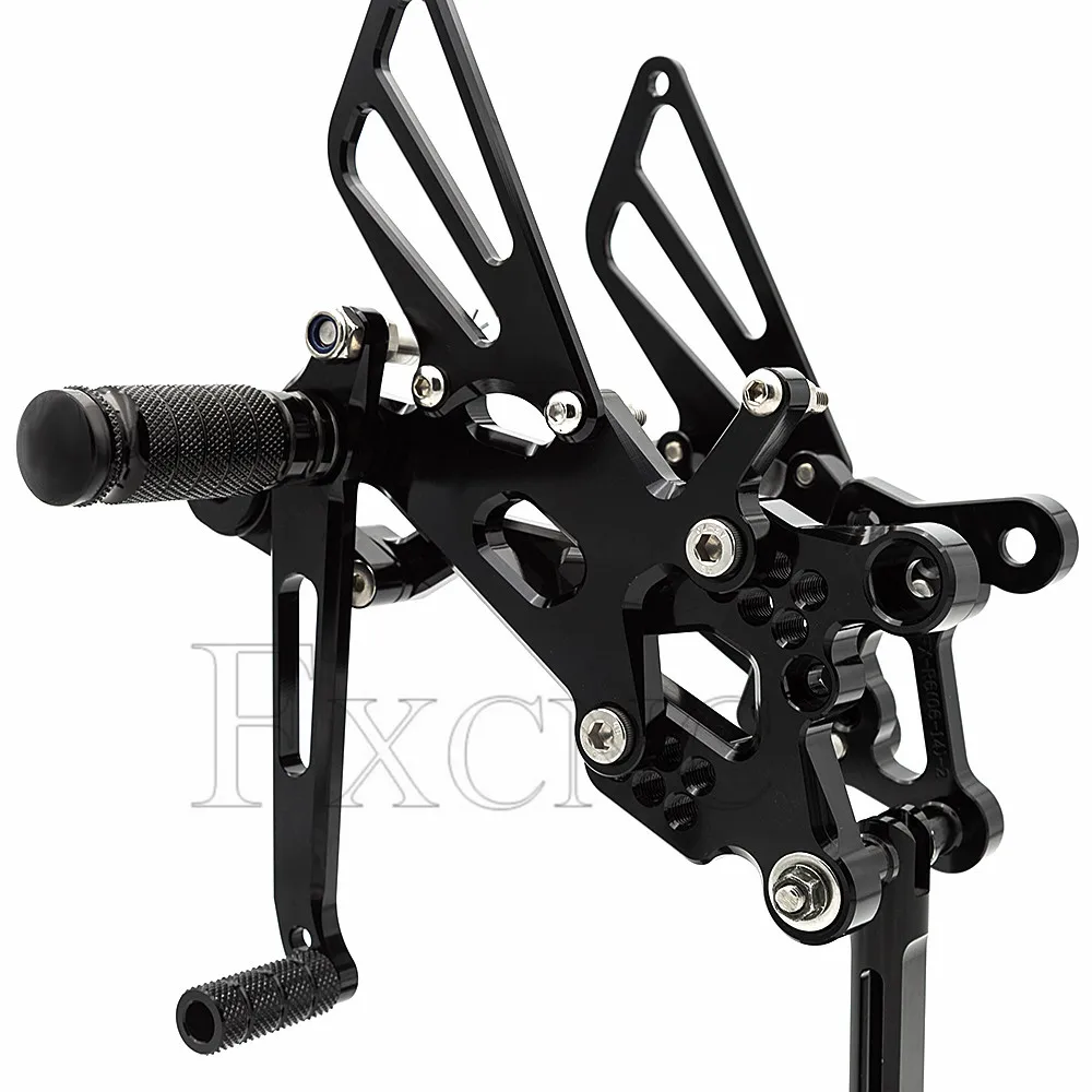 CNC Rearset Footpeg Footrest For Yamaha YZF R6 YZF-R6 YZFR6 2006 2007 2008 2009 2010 2011 2012 2013 2014 2015 2016 2017-2023