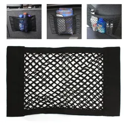 For Geely Coolray Atlas Emgrand ec7 Tugella Car Boot Trunk Seat Back Elastic Storage Net Organizer Accessories