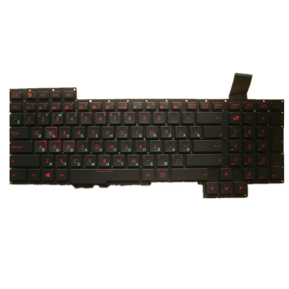 Imagem -03 - Teclado do Portátil para Asus G751 G751jl G751jm G751jt G751jy Gfx71 Gfx71j Gfx71jt Gfx71jy Preto Eua ru Edição Grande Entrar Edição