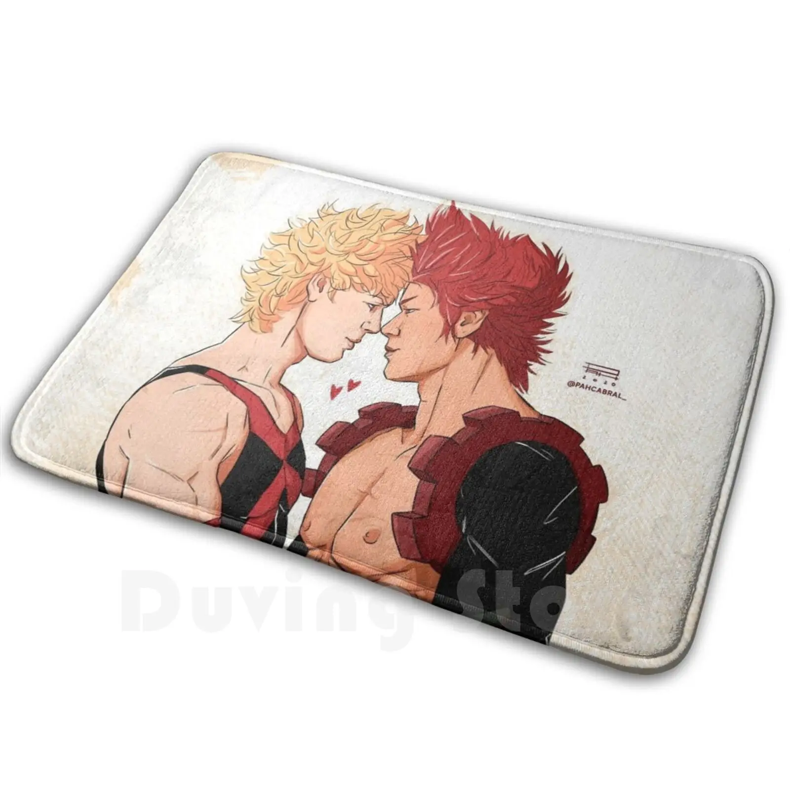 Badass Boyfriends! Carpet Mat Rug Cushion Soft Non-Slip Kiribaku Kirishima Bakugo Bnh Boku No Hero Boys Love Yaoi