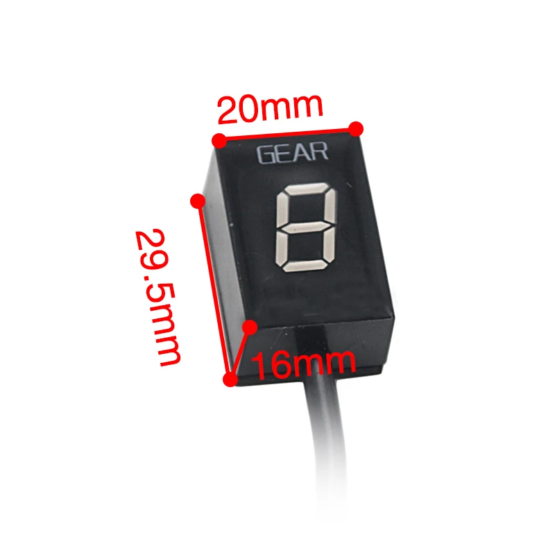 SCL Racing Motorcycle Digital Gear Indicator LED Dispalay Shift Level Sensor For Kawasaki Z300 ER6N Ninja 300 Z1000 Z800 Z750