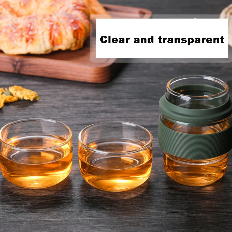 Delicate Reizen Theewaar Sets Met Carring Gevallen Hittebestendig Glas Theepot Met Kleine Glazen Filter Bloem Thee Draagbare Teawares