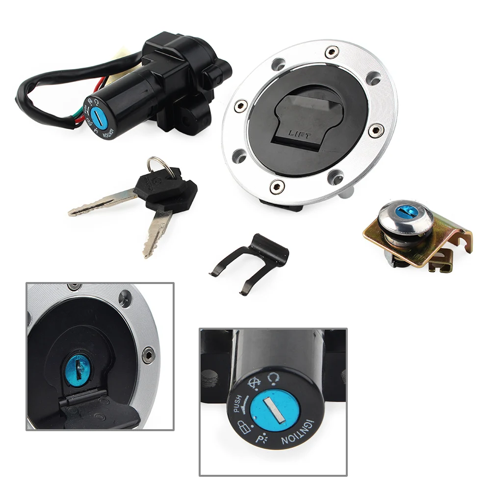 

Motorcycle Ignition Switch Fuel Gas Cap Cover Seat Lock Key Set For Suzuki GS500 2001 2002 2003 2004 05 06 07 08 09 10 11 2012