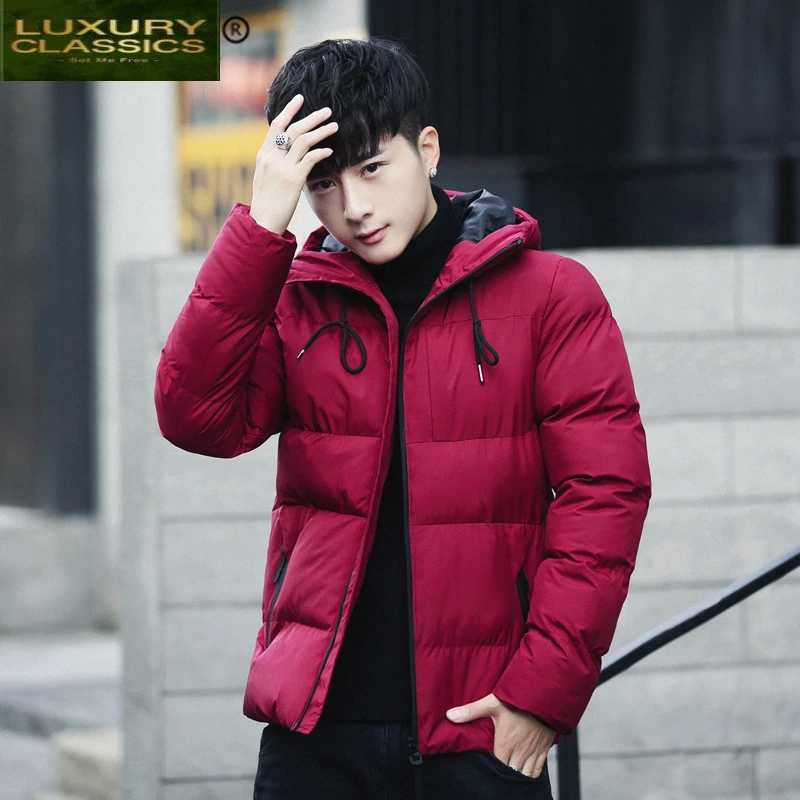 Jacket Men Clothes Winter 2021 New Fashion Casual Thick Cotton Parkas Short Male Outwear Coat Top Casaco Masculino LW1224