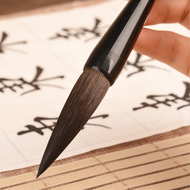 

Huzhou Calligraphy Pen 3pcs/set Chinese Wolf Hair Painting Brushes Adult Calligraphy Practise Multiple Hair Brush Pen Caligrafia