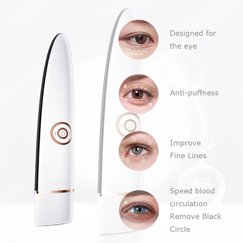 

Прибор для ухода за глазами, 3 в 1, RF EMS, вибрационный массаж, улучшение тонких линий, удаление мешков под глазами, морщин, черных кругов, антивозрастной инструмент