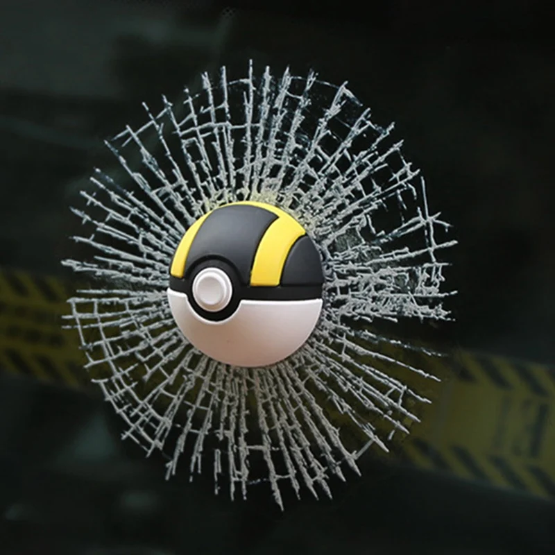 C 3D Simulierte Aufkleber auf Autos Auto Körper Fenster Glas Baseball/Tennis Ball/Basketball Aufkleber Schmuckstück Automotive Decor zubehör