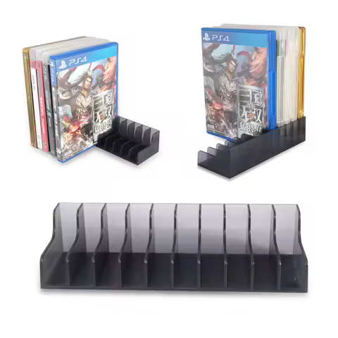 2pcs For PS5 PS4/Slim/Pro10 Game Discs Storage Stand Games Holder Bracket for Sony Playstation 4 Play Station PS 4 Accessories