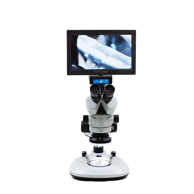 

ZQ-8 7x-45x HD Zoom Trinocular Stereo Microscope with LCD Screen for Gem Inspection