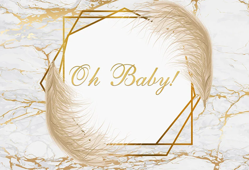 Mehofond Fotografie Achtergrond Oh Baby Party Abstract Marmeren Textuur Baby Shower Decoraties Achtergrond Photo Booth Studio Props