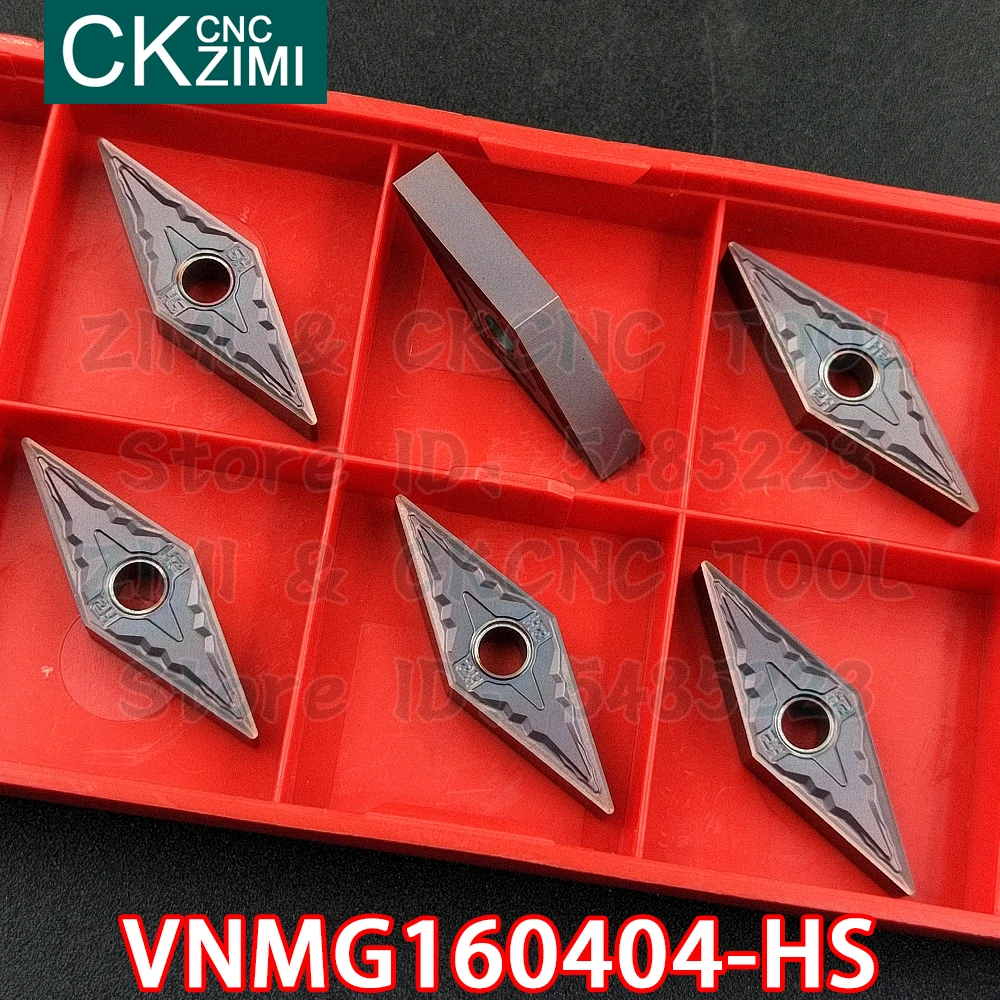 VNMG160404-HS VNMG 160404 HS كربيد إدراج الخارجية تحول إدراج أدوات آلات التصنيع باستخدام الحاسب الآلي مخرطة معدنية أدوات لالفولاذ المقاوم للصدأ