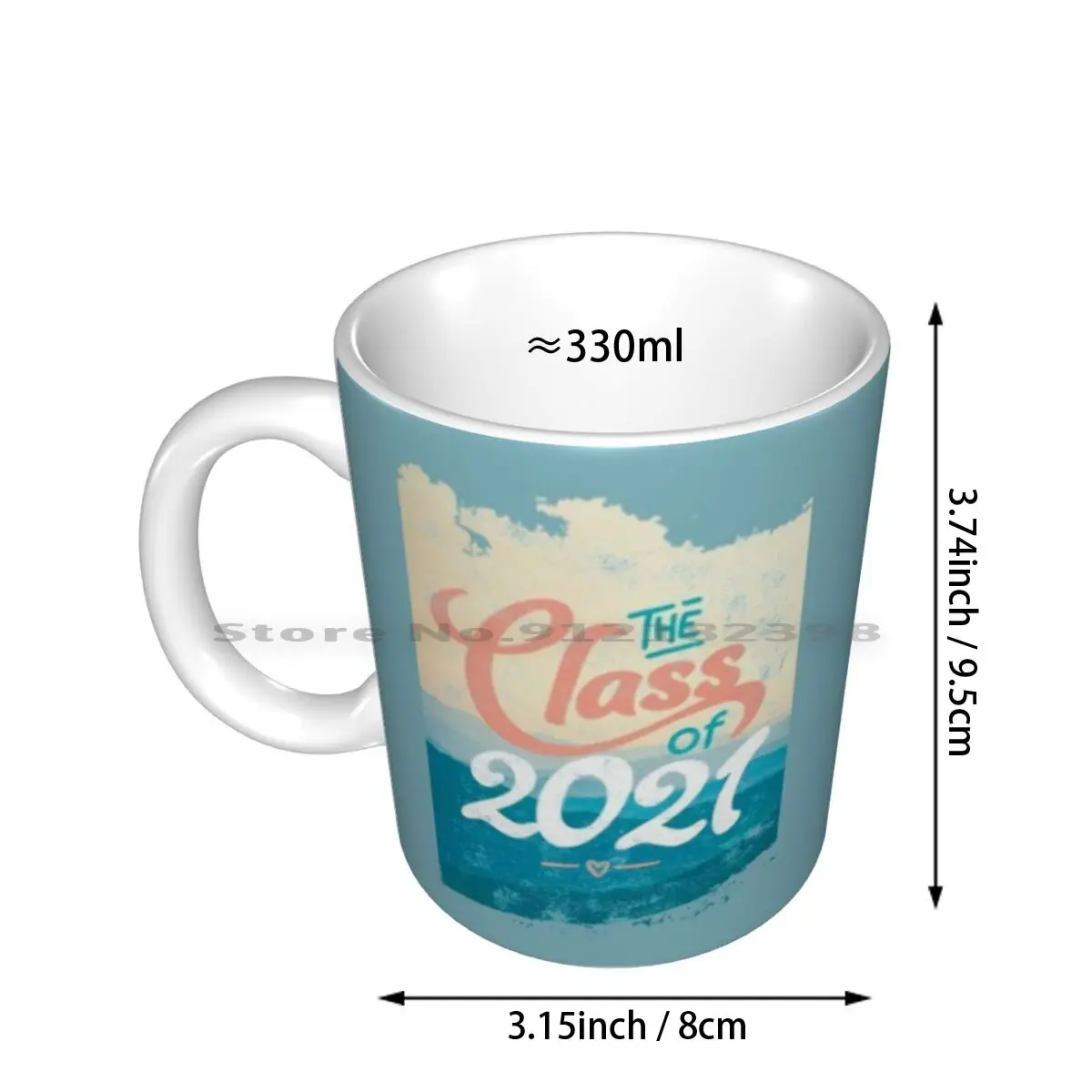 Vinatge Class Of 2021 Graduation Graphic Ceramic Mugs Coffee Cups Milk Tea Mug College University Student Ceremony Diploma