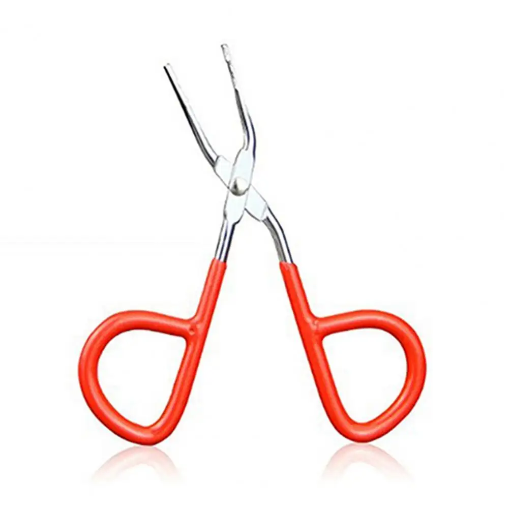 

Makeup Scissors Practical Flat Tip Eyebrow Tweezer Clamp Clipper Makeup Scissor Hair Removal Tool