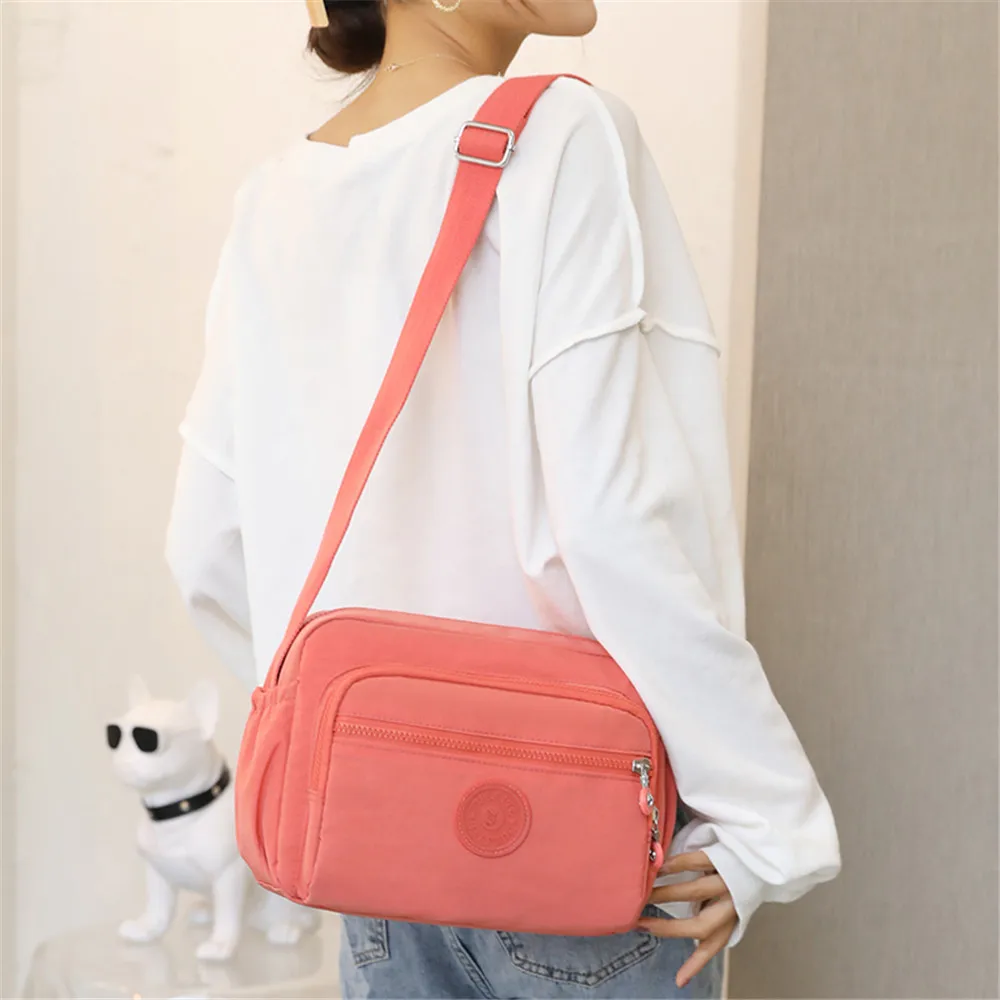 Famous Brand Crossbody Bags for Women 2021 New Waterproof Satchel Nylon Cloth Female Shoulder Bag Ladies Fashion Messenger Bags