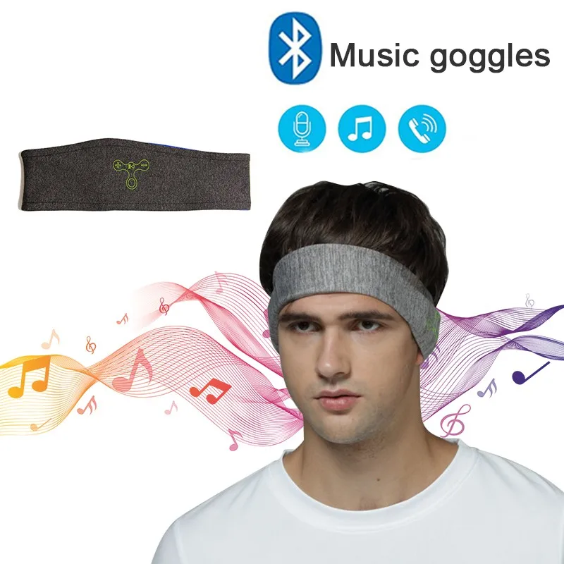 Bezprzewodowy Bluetooth 5.0 muzyczna opaska Stereo nakrycia głowy słuchawki słuchawki do biegania słuchawki do spania sport śpiąca muzyczna opaska s