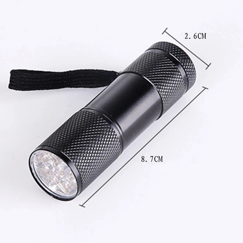 Portable UV LED Flashlight Zoomable UV Torch 395nm Ultra Violet Flashlight Blacklight For Marker Checker Pet Urine Detection