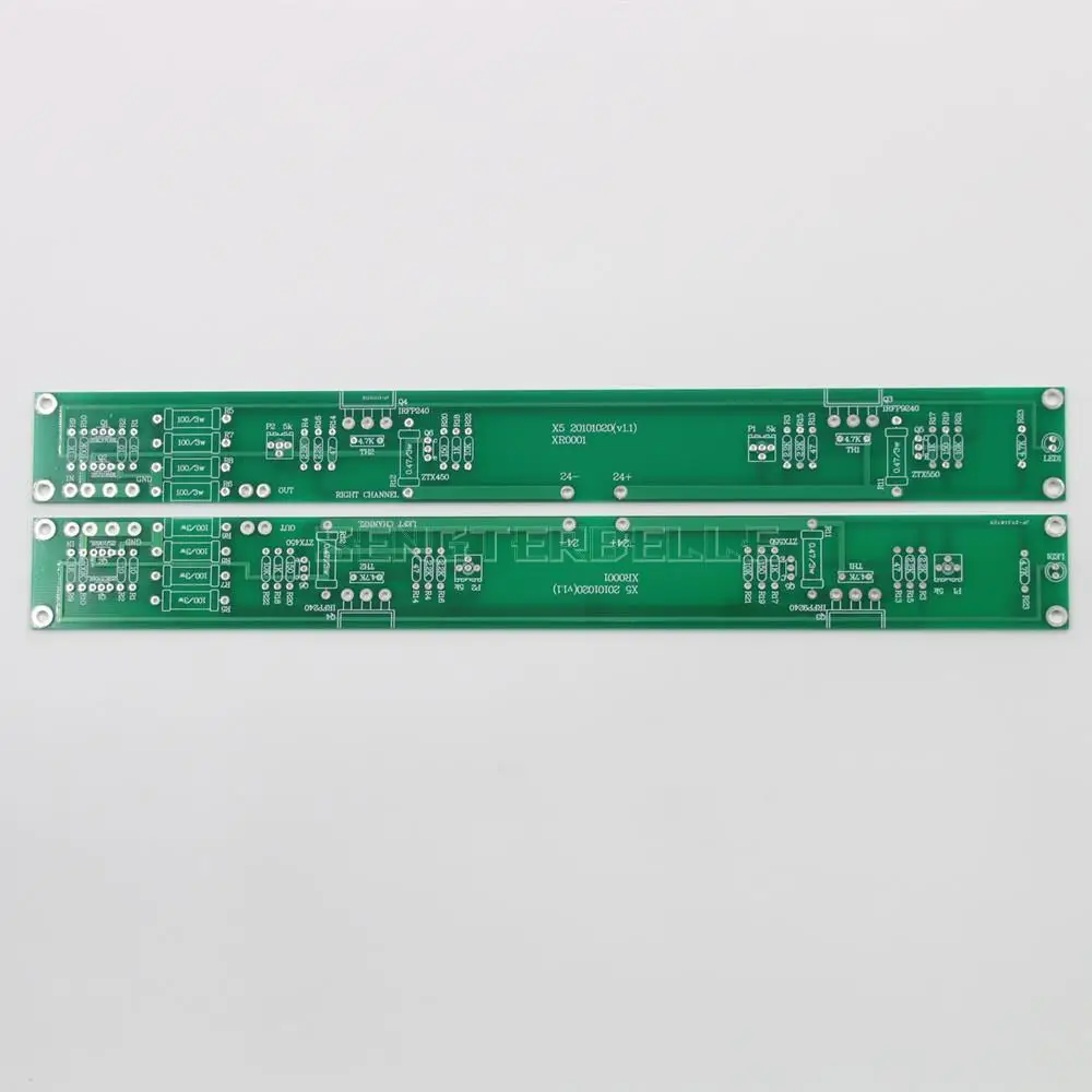 One Pair X5 Class A Stereo 25WX2 Audio Amplifier Board PCB Based on PASS F5 Power Amp Circuit