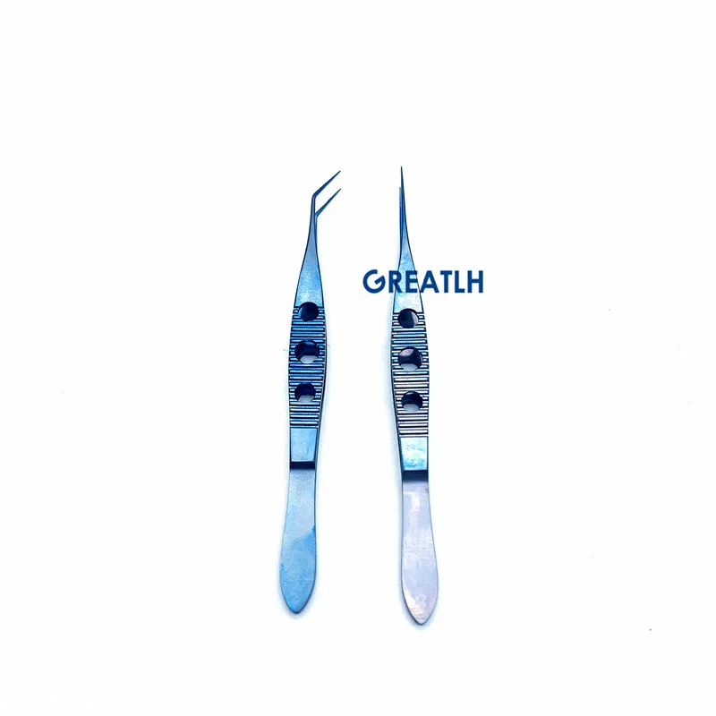 Titanium Hair Transplant Forceps Fue Hair Implant Tweezer Hair Beard Eyelash Transplant Clip