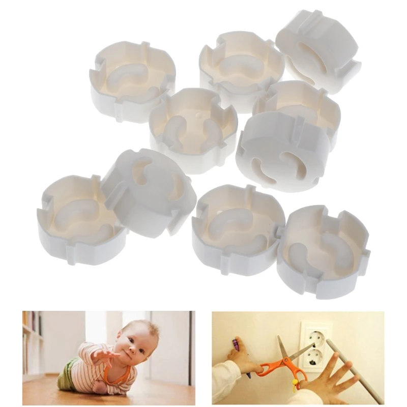 10pcs Baby Safety Plug Socket Cover Protective Child Safety Plug Guard 2 Hole J2HD