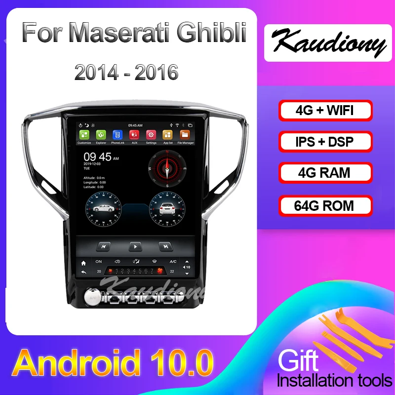 

Kaudiony 12.1" Android 9.0 For Maserati Ghibli Car Dvd Multimedia Player Auto Radio Automotivo GPS Navigation Stereo 2014-2016