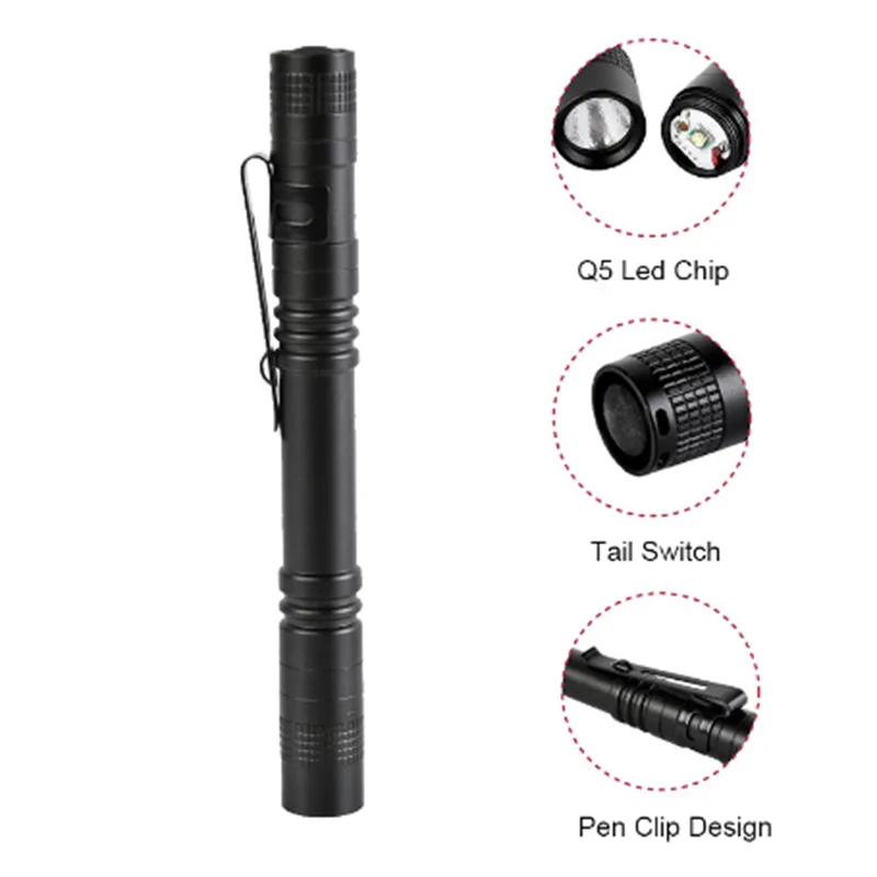 GM 365nm 3W LED UV Penlight Mini UV LED Pen Light With Clip Function UV Pen Flashlight Black Light For Pet Urine Detect