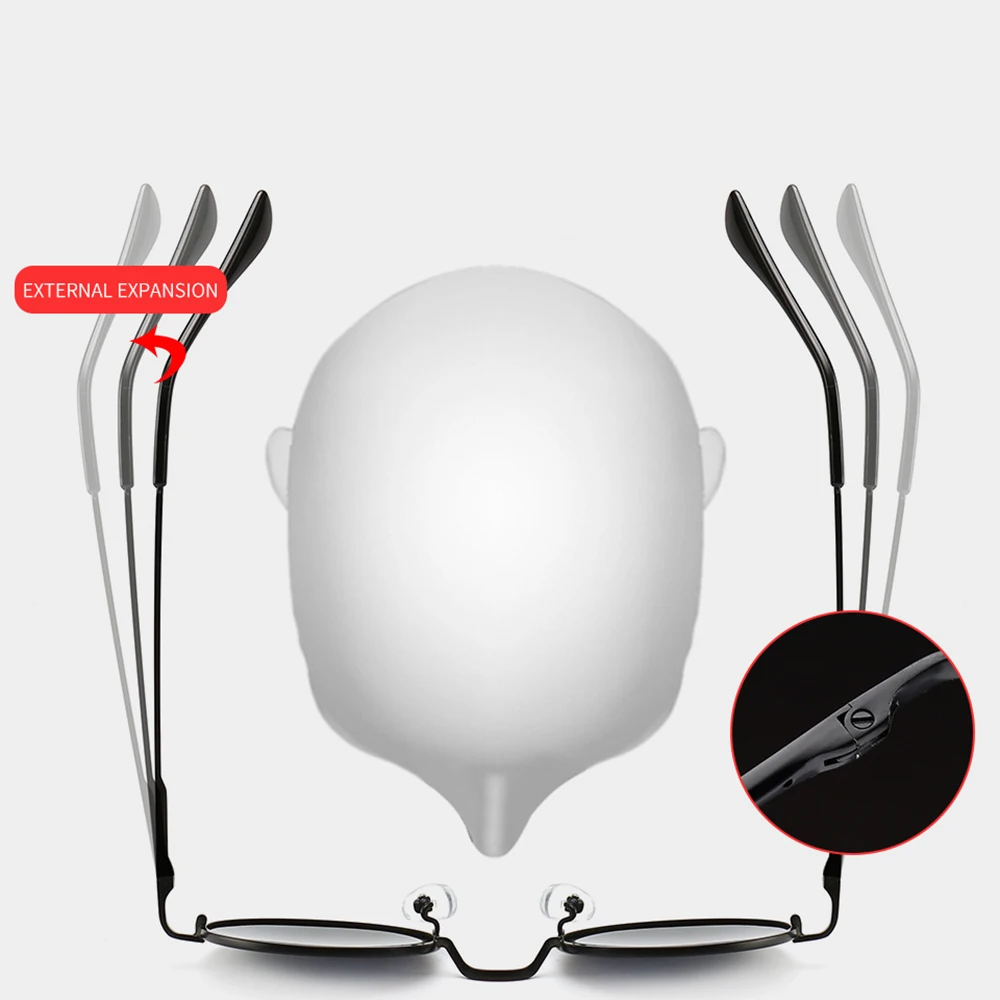 Spring Hinge Retro Round Ultralight Progressive Multifocal Reading Glasses +0.75 +1 +1.25 +1.5 +1.75 +2 +2.25 +2.5 +2.75 To +4