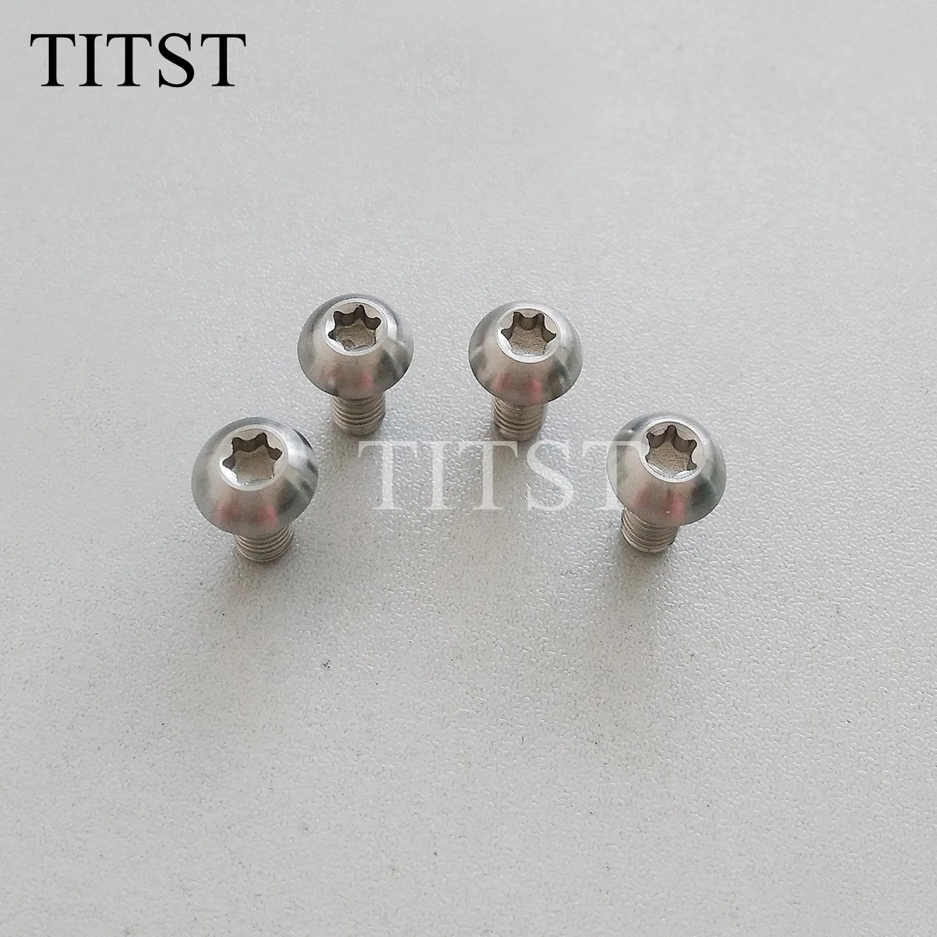 TITST  M5x10mm Disk Brake Rotor Bolts Titanium color MTB Bike T25 Torx Wrench Mountain Bicycle Bolts  ( one lot = 100pcs )