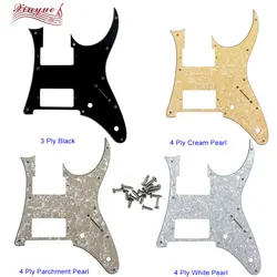 Xinyue Custom Guitar Parts For 10 Hole Screws MIJ Ibanez RG 2550Z Guitar Pickguard Humbucker HH Pickup Scratch Plate Many Colors