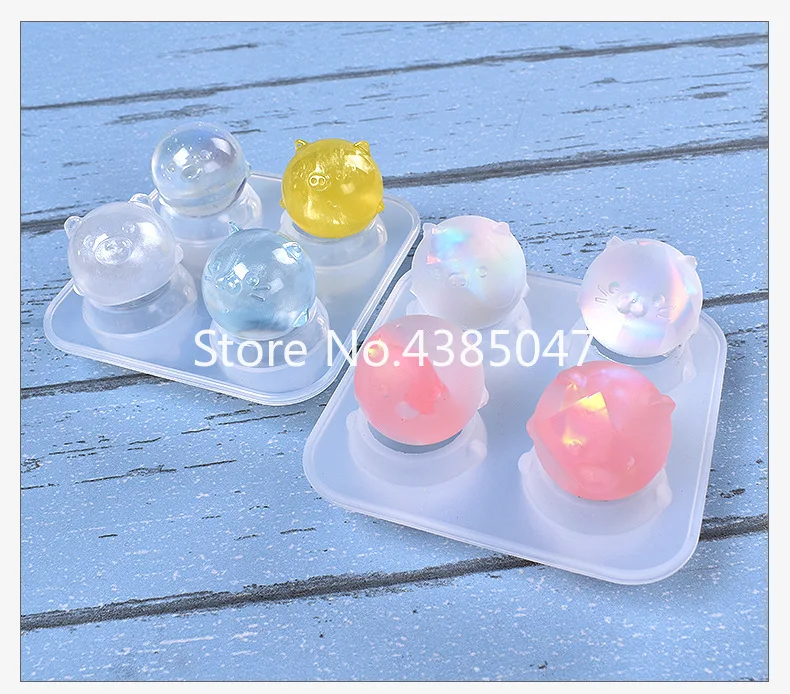 Frosted or Bright Chicken and Pig Jewelry Mold Art Decoration Jewelry Accessories Dried Flower UV Resin Jewelry Tools