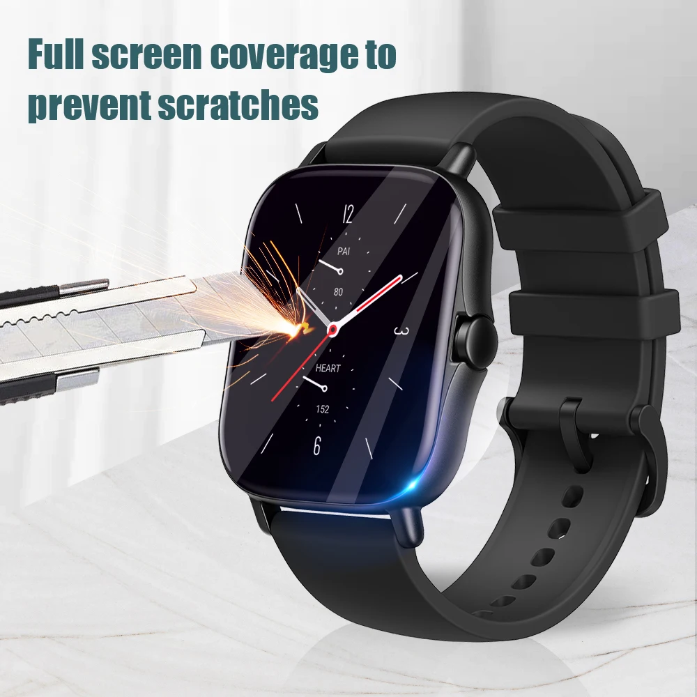 Soft Fiber Glass Protective Films Cover For Amazfit GTS 3 GTS3 GTR 3 Pro GTR3 Smart Watch Screen Protector Shell Case Accessorie