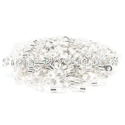 

1000 PCS 0.24" Stud 0.16" Wire Non Insulated Bare Ring Lug Terminal Connector