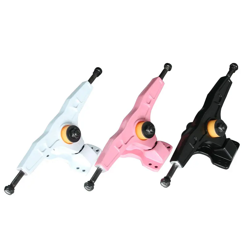 1pair New Skateboard Truck Pink Long Board 7inch Bridge 180mm Long Board Trucks Aluminium Trucks