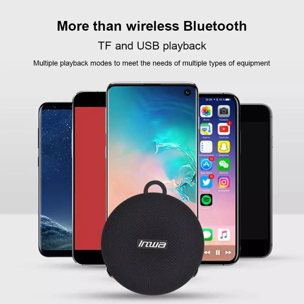 TWS Portable Bikes Bluetooth Speaker Waterproof Dust/Shock Proof Outdoor Bike Column Speaker support bluetooth hands free call