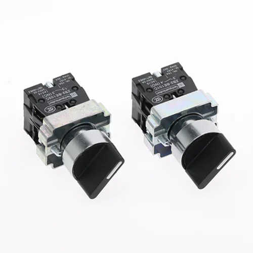 Imagen 2 del producto Interruptor de perilla XB2, 1 piezas, 22mm, 2/3 posiciones, NO/NC, interruptor giratorio autoblocante, 10A/415V, XB2-BD33, XB2-BD21